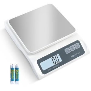 CYBERGIANT 13 lb Digital Food Scale for Kitchen – Food Scale & Kitchen Scale for Meal Prep and Kitchen Baking – Espresso Coffee Scale, 0.1g Precision Gram Scale, Stainless Steel Platform & LCD Display