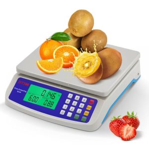 Bonvoisin Commercial Food Scale 66lb/ 30kg Price Computing Scale with kg/lb/oz Conversion, Deli Produce scale for Kitchen, Market with 1g Division