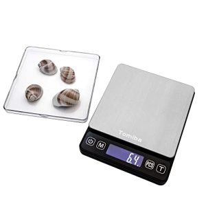 Tomiba Kitchen Scale 0.1g Small Digital Travel Food Mini Scale 3000g Auto Data-Hold