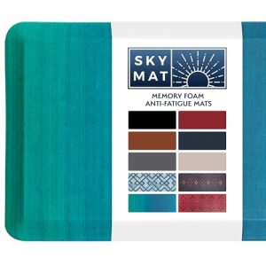 Sky Solutions Anti Fatigue Floor Mat – 3/4″ Thick Cushioned Kitchen Rug, Standing Desk Mat – Comfort at Home, Office, Garage – Non Slip, Durable and Stain Resistant (20″ x 39″, Ombre)