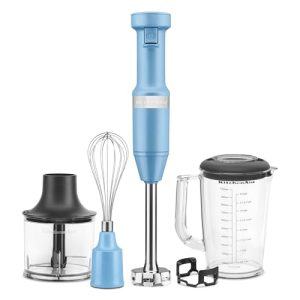 KitchenAid Variable Speed Corded Hand Blender with Accessories, Matte Black Violet, KHBV83VB