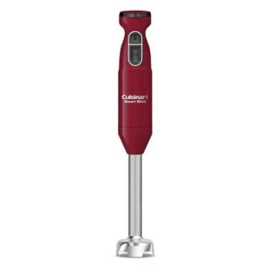 Cuisinart Hand Blender, Smart Stick 2-Speed Hand Blender- Powerful & Easy to Use Stick Immersion Blender-for-Shakes, Smoothies, Puree, Baby Food, Soups & Sauces, Red, CSB-175RP1