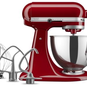 Kitchen Aid Tilt-Head Stand Mixer 4.5 Quart KSM85PBER, Empire Red