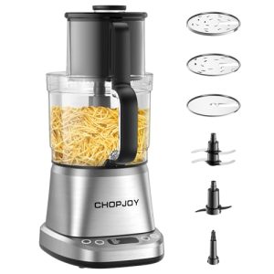 7-in-1 Professional Food Processor, 800W Powerful Electric Vegetable Chopper, 14-Cup XL Bowl, Large Feed Chute, Cheese Shredding, Meat Chopping, Shredding and Slicing, Mixing and Doughing