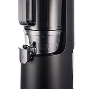 Hurom H200 Easy Clean Slow Juicer, Matte Black | Hands Free | Hopper Fits Whole Produce | Quiet Motor | Scrub Free Cleaning | BPA Free | Easy Assembly | Healthy Living | Cold Press Masticating Juicer