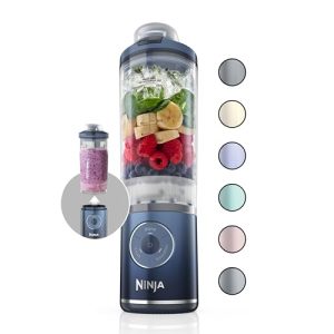 Ninja Blast Max, Portable Blender + Twist & Go, Personal Blender, Ninja Blender, Smoothie, Blend, Ice Crush, 3 Programs, Cordless, 22 oz removable Vessel, Dishwasher Safe, Leakproof, Navy, BC251NV