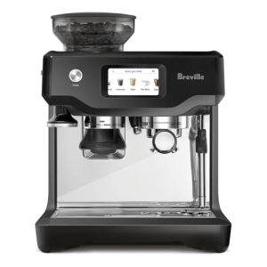 Breville the Barista Touch Espresso Machine with Grinder & Auto Milk Frother, Espresso Maker with Touchscreen & Seconds Heat Up, Cappuccino & Latte Machine for Home, BES880BTR, Black Truffle