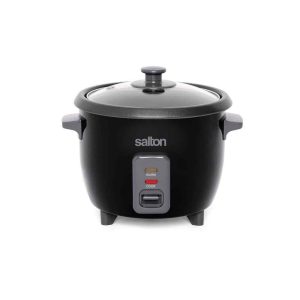 6-Cup Black Automatic Rice Cooker and Steamer with Non-Stick Bowl