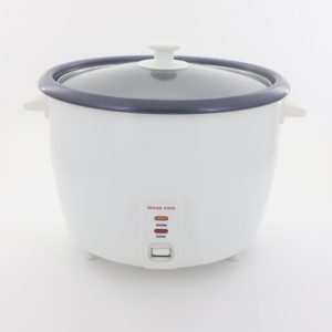 GOLDA Persian Rice Cooker with Glass Lid, 8-Cup, White