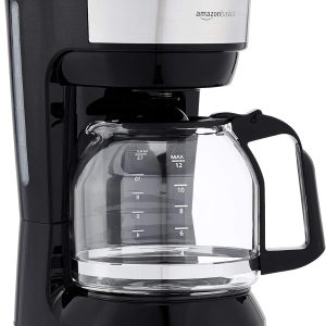 Coffee Makers, 12-Cup Coffee Machines with Reusable Filter, Coffee Pots, Black &