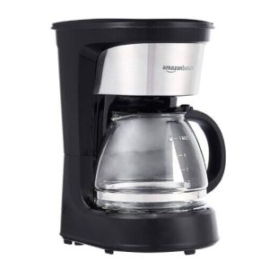 Basics Coffee Makers, 5-Cup Coffee Machines with Reusable Filter, Coffee Pots,