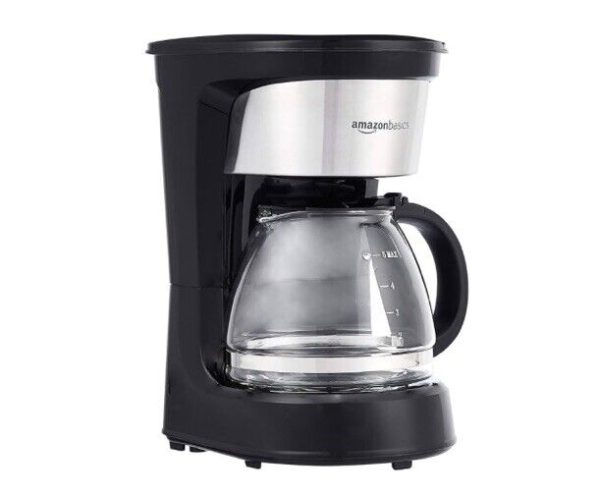 Basics Coffee Makers, 5-Cup Coffee Machines with Reusable Filter, Coffee Pots,