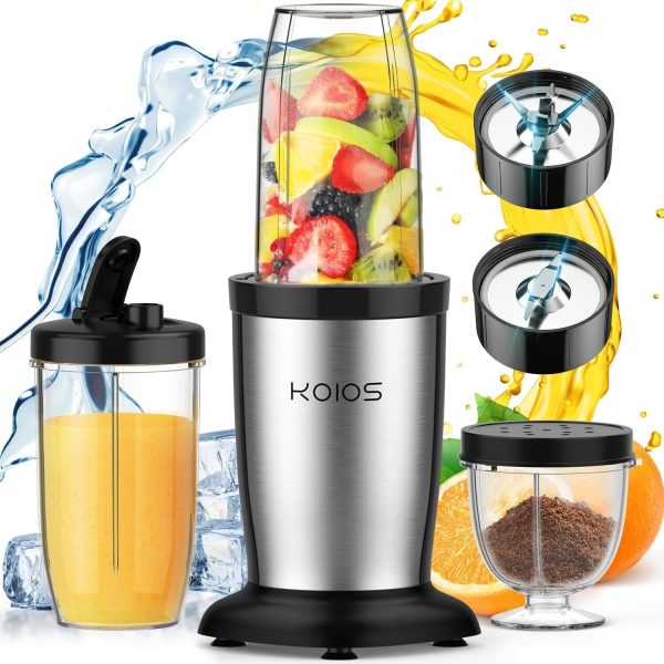 KOIOS Personal Countertop Blender for Shakes and Smoothies with 27oz No-BPA Cups