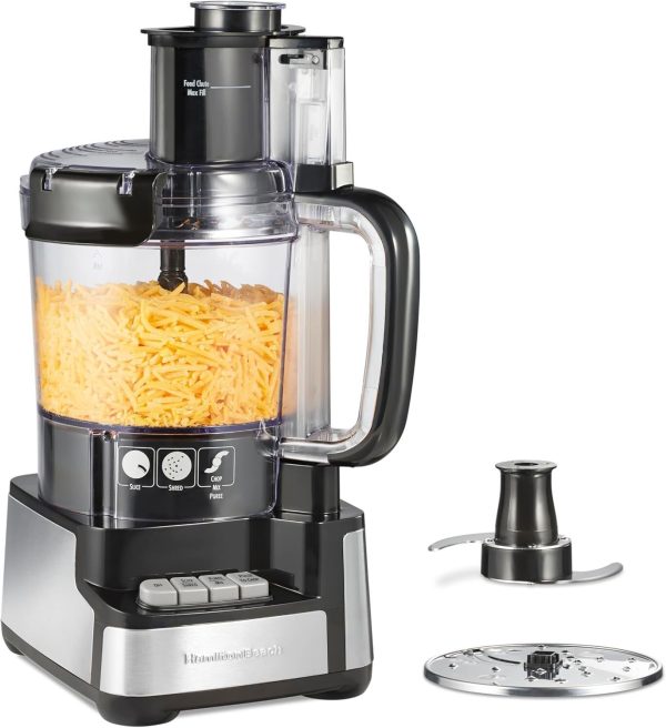 Food Processor and Vegetable Chopper, BPA Free, 12 Cup Bowl, 450W