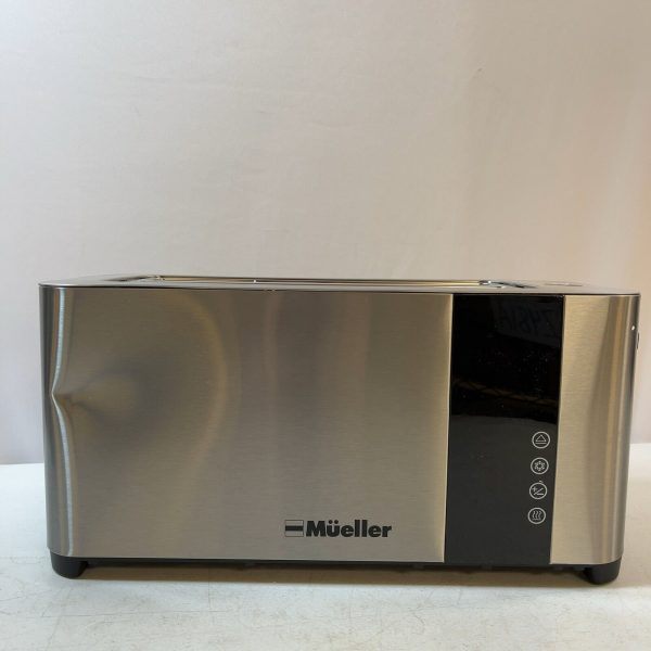 Mueller UltraToast Full Stainless Steel Toaster 4Slce Long Extra Wide Slots NEW