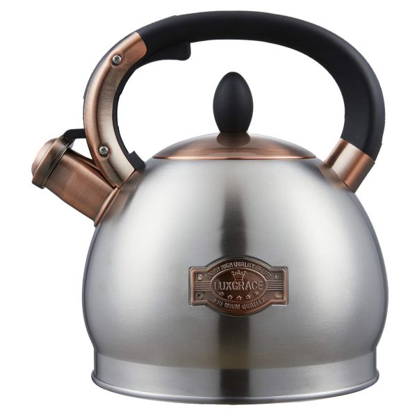 Tea Kettle -2.8 Quart Tea Kettles Stovetop Whistling Teapot Stainless Steel T…