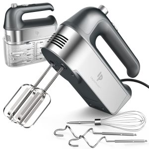 Hand Mixer Electric, 450W Kitchen Mixers with Scale Cup Storage Case, Turbo B…