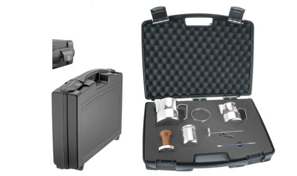 Motta Metallurgica Milano 8-Piece Barista Kit In A Carrying Case. Made in Italy