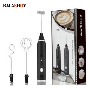 Portable Mini Milk Frothers Wireless Handheld Blender With USB Electric Coffee M