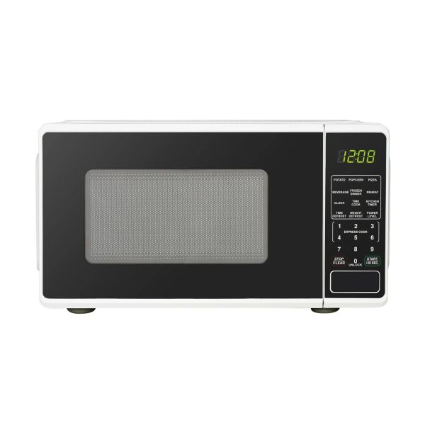 0.7 Cu ft Countertop Microwave Oven, 700 Watts, White