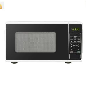 0.7 Cu ft Countertop Microwave Oven, 700 Watts, White