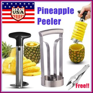 Stainless Steel Fruit Pineapple Corer Slicer Cutter Eye Peeler Kitchen Tools