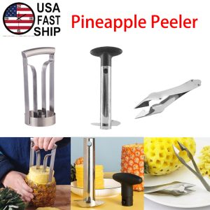 Kitchen Tools Stainless Steel Pineapple Peeler Corer Slicer Cutter Eye Peeler