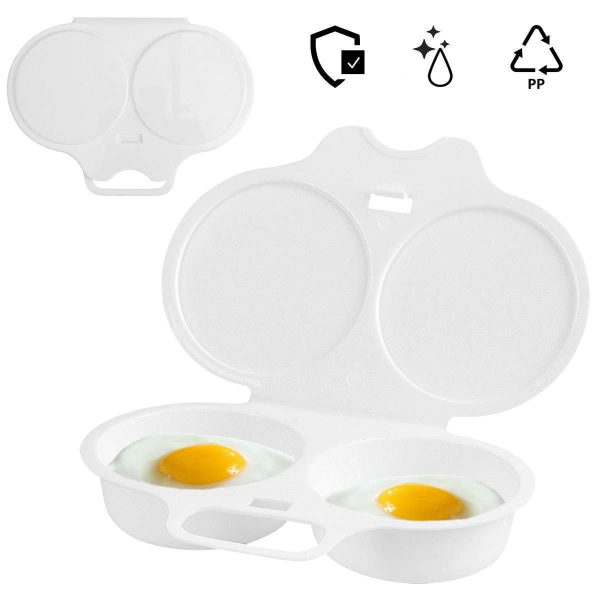 Kitchen Microwave Egg Poacher Poached Egg Cooker Egg Maker Poached Egg Steamer