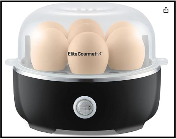 EGC115B Easy Egg Cooker Electric 7-Egg Capacity, Soft, Medium, Hard-Boiled Egg C