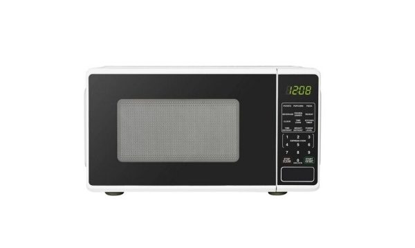 Mainstays 0.7 Cu ft Countertop Microwave Oven, 700 Watts, White