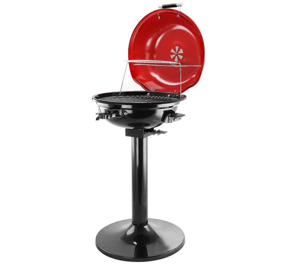 Better Chef Outdoor Cooking 15″ Electric Barbecue Grill In Red Electric Grills