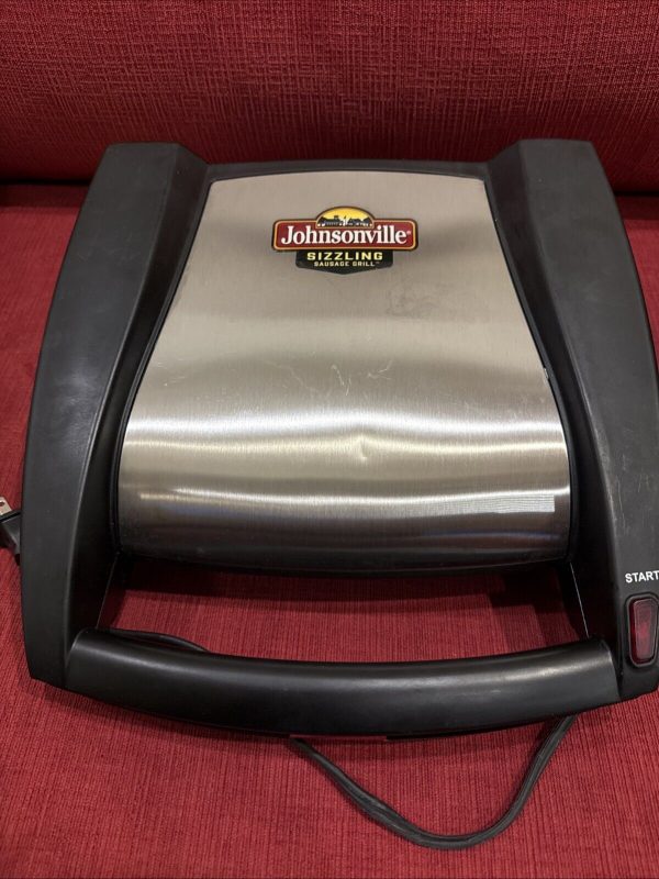 Johnsonville Sizzling Sausage Indoor Electric Grill Model BTG-0498 Tested Works