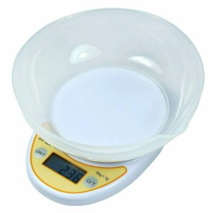 Compact 5Kg /11lbs Digital Kitchen Diet Food Scale – Removable Bowl New