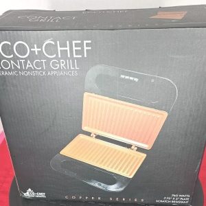 ECO+CHEF Copper Series Ceramic Nonstick Grill Sandwhich Maker New