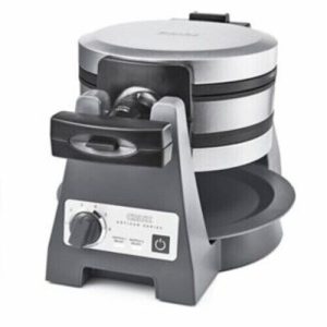 CRUX® Artisan Series Double Rotating Waffle Maker – Grey.