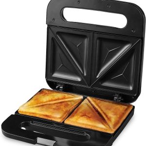 Electric Sandwich Maker, Non-Stick Plates, Indicator Lights，New-Black GPS401B