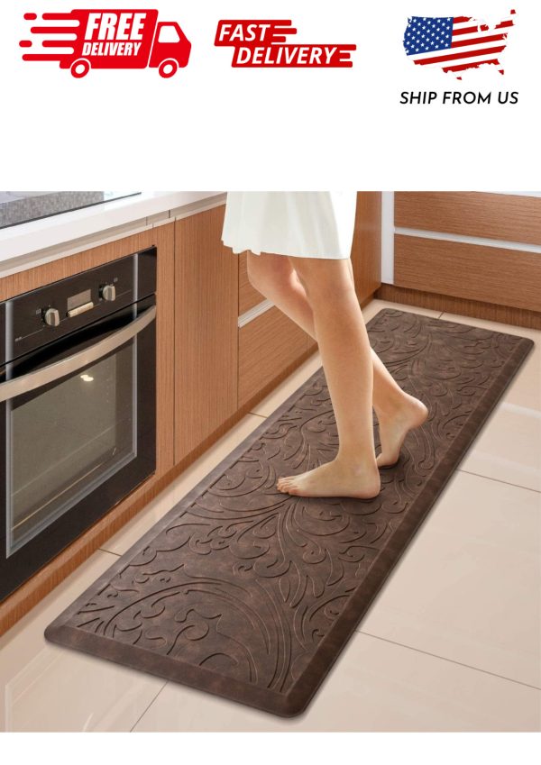 KMAT Kitchen Mat Cushioned Anti-Fatigue Waterproof Non-Slip Standing Mat Ergonom