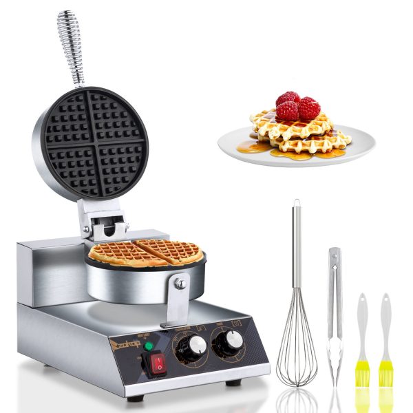 Commercial Waffle Maker Machine 110V 1200W Professional Non-stick Kitchen Bakery