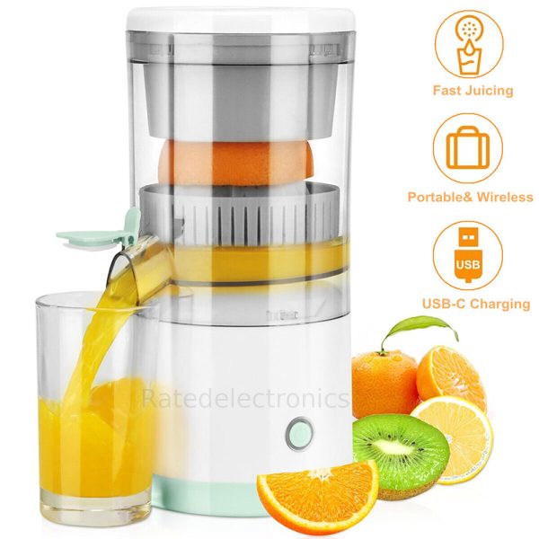 Citrus Juicer Lemon Squeezer Orange Juice Fruit Machine Kitchen USB Rechargeable