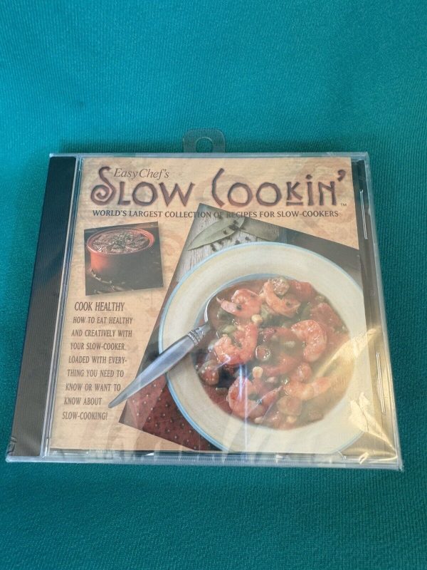 Easy Chef’s Slow Cookin’ For Slow Cookers (PC CD Rom, 2005) new sealed shelf148