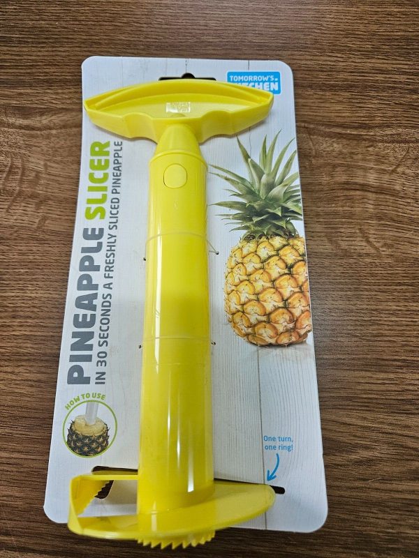 Tomorrow’s Kitchen Yellow Pineapple Peeler Corer And Slicer New