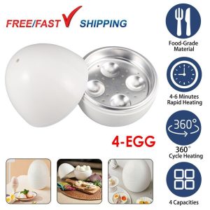 Microwave Egg Boiler Microwavable Egg Poacher Cooking Kitchen Tools