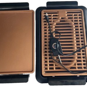 Gotham Steel Copper Indoor Electric Grill -Smoke-Less Grill & Griddle Nice