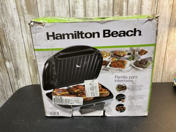 Hamilton Beach Electric Indoor Grill, 6-Serving, Large 90 sq. in. Nonstick-L 293