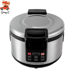 19L Commercial Rice Cookers Stainless Steel Electric Rice Warmer Soup Porridge