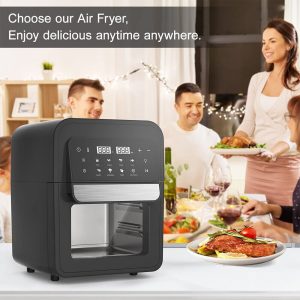 6.5 Qt 8-in-1 Air Fryer Oven 1400 W Electric Hot with Digital Touch Screen US