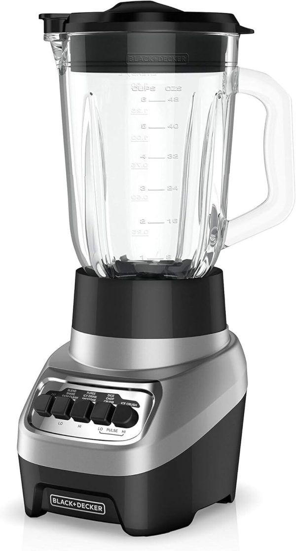 6-Cup Glass Jar  Bl1230Sg … Powercrush Countertop Blender  4 Speed Settings