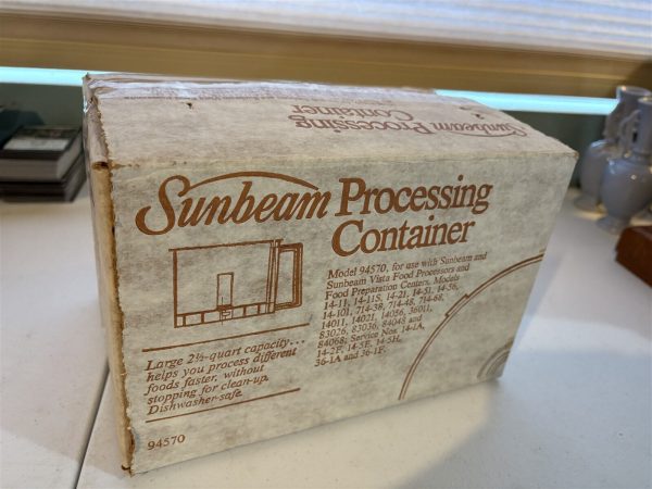 NOS Sunbeam Processing Container 94570 for Food Processors 14-11, more 2.5qt