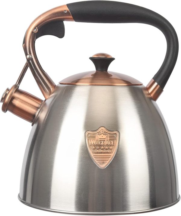 Tea Kettle -2.9 Quart Tea Kettles Stovetop Whistling Teapot Stainless Steel Tea