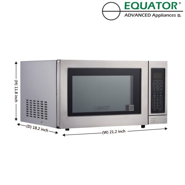 Equator Hybrid Microwave+Convection Oven+Grill 1.2cf Stainless Freestanding SS